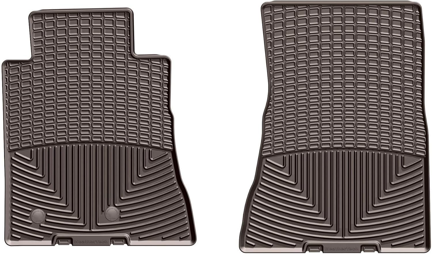 Weathertech All-Weather Floor Mats for Ford Mustang, Mustang Shelby GT350, Mustang Shelby GT350R - 1st Row (W379), Black