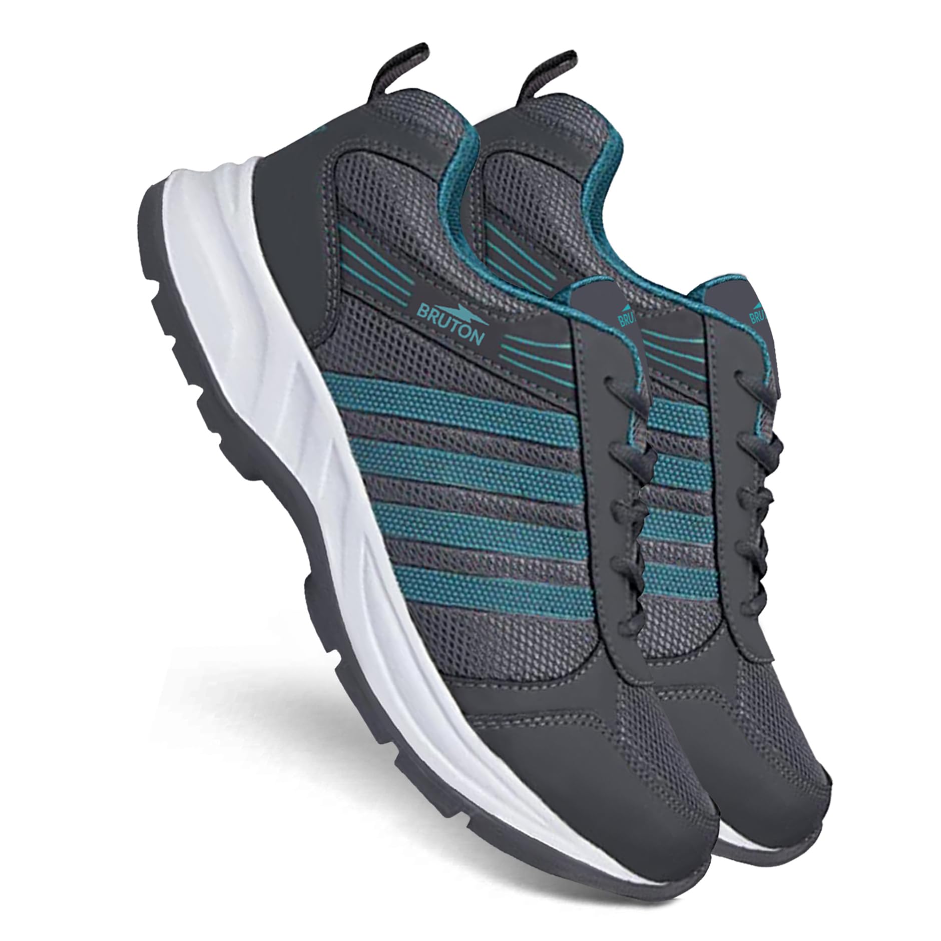 Men's Grey Mesh Upper with EVA Sole Wonder Stylish Sports Shoes-image-32