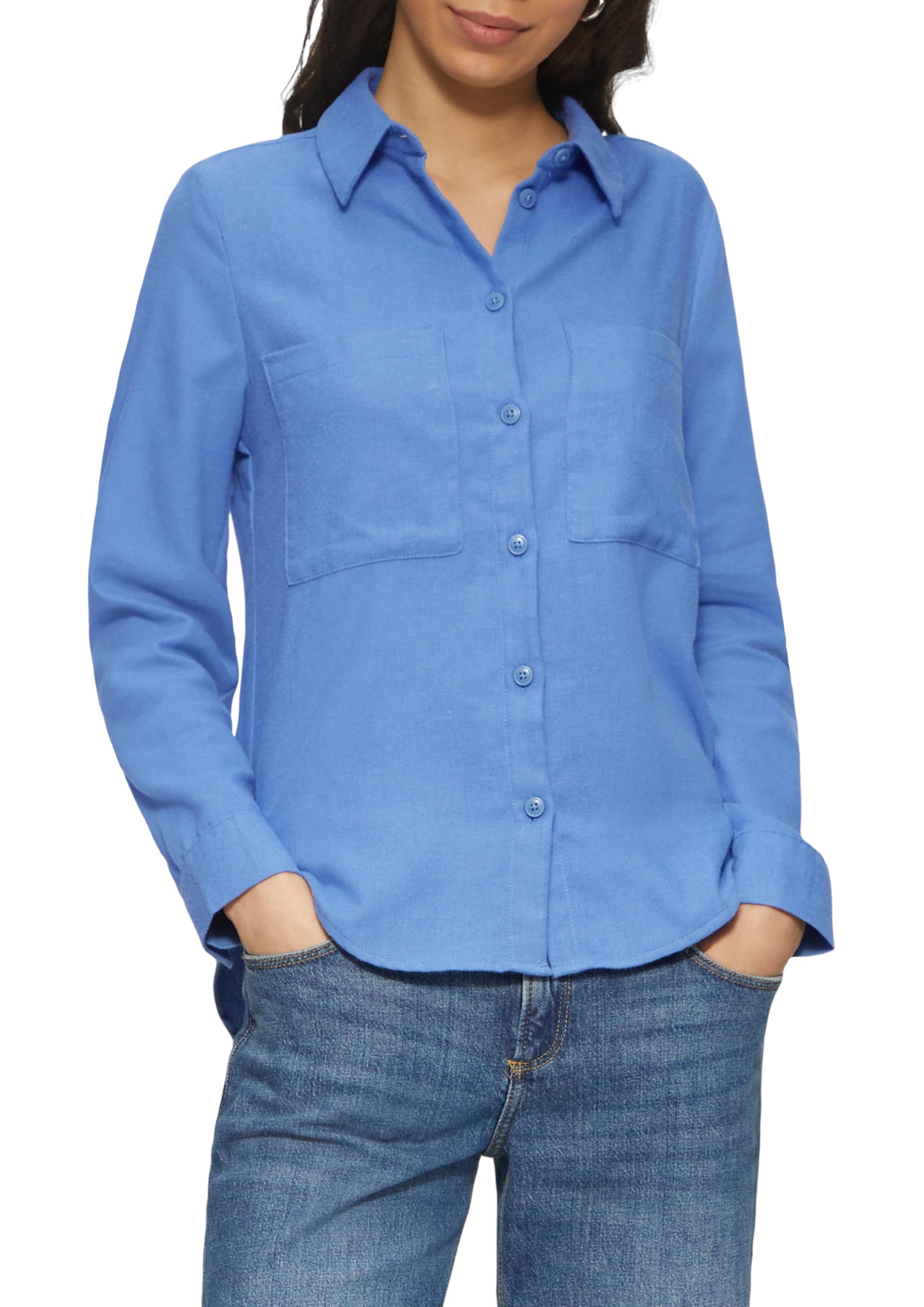 Qs Women's 5361 2158266 Shirt Blouse With Patch Pockets, 14