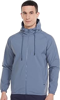 Qube By Fort Collins Men's Polyester Standard Length Regular Fit Windbreaker Jacket - All-Weather & Winter Protection, Lig Price In India