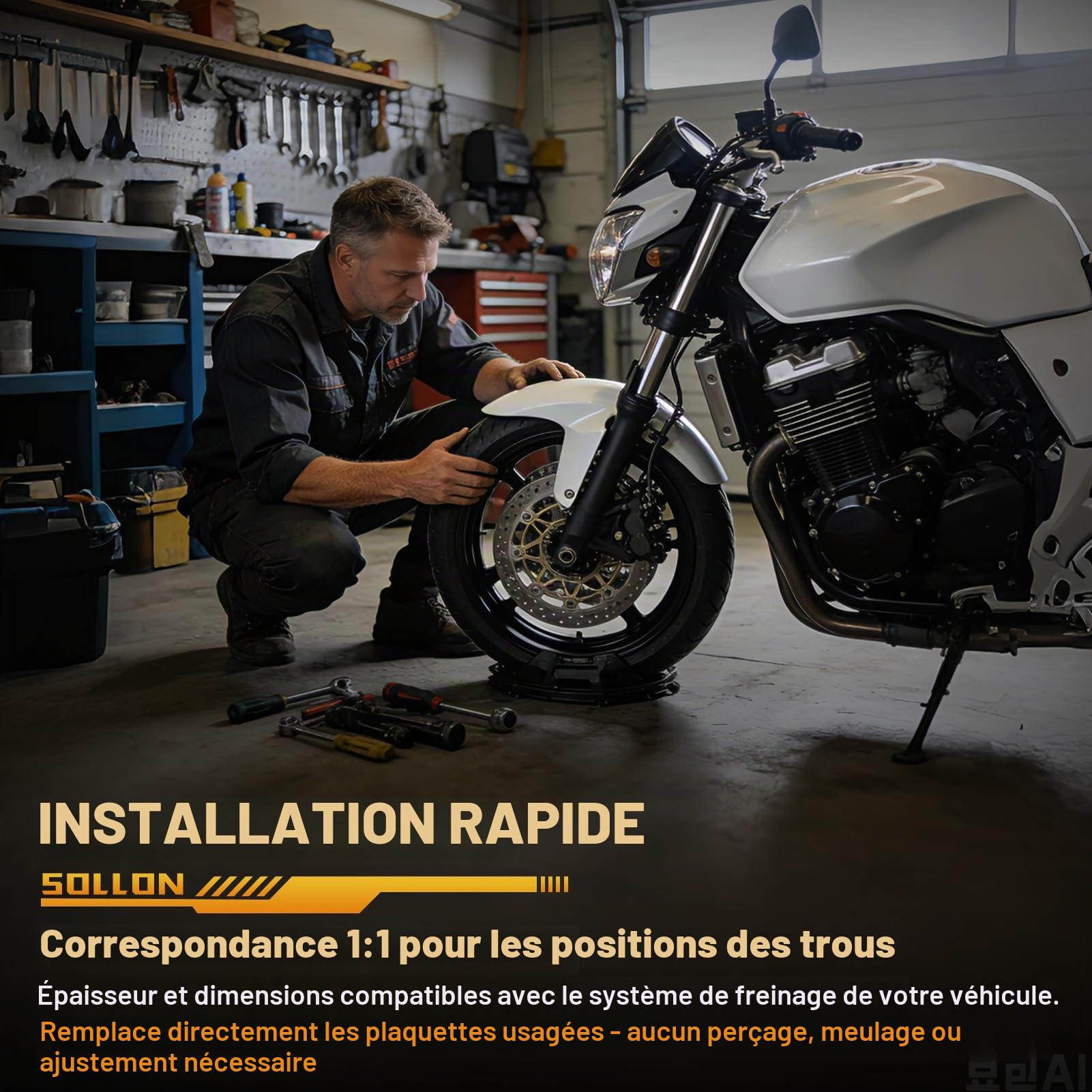 Plaquettes de frein avant et arrière pour Suzuki Bandit 1200 GSF 1200 2001-2005, GSXR 1100 W 1993-1996, GSXR 750 W 1994-1995, Hayabusa GSX1300R 1999-2007, TL1000R 1998-2002