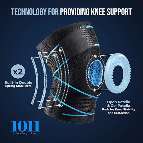 Miniatura 3 de Rodillera para mujer. Rodillera para hombre. Rodillera con estabilizadores laterales para desgarro de menisco. Dolor de rodilla. LCM. Recuperación