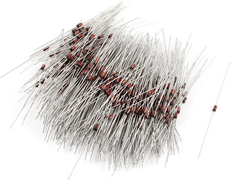 GURSAC 500 Pcs Diodes 3.3V 1/2W Electronic Zener Voltage Schottky Diodes Stabilizing Diodes