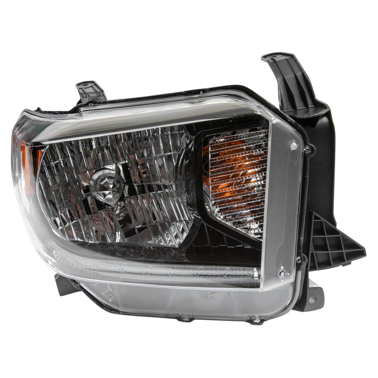 TRQ Passenger Side Headlight Assembly Halogen Compatible with 2018 Toyota Tundra TO2503260