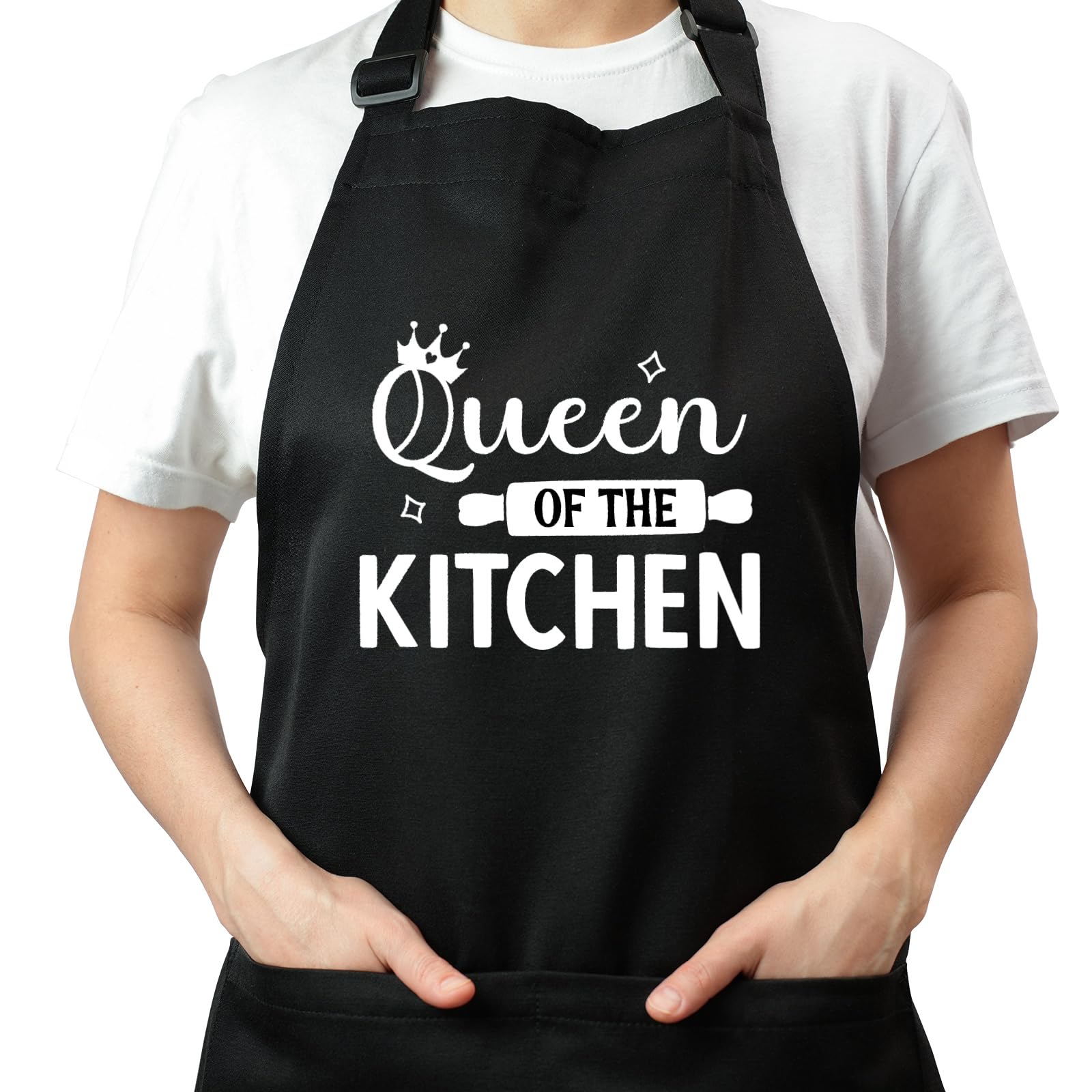 FUKPO Keukenschort voor heren en dames, zwart, katoenen barbecueschort voor mannen, grappig schort voor mannen en vrouwen, met zakken, verstelbaar keukenschort, gepersonaliseerd schort, grappig FUKPO Keukenschort voor heren en dames, zwart, katoenen barbecueschort voor mannen, grappig schort voor mannen en vrouwen, met zakken, verstelbaar keukenschort, gepersonaliseerd schort, grappig