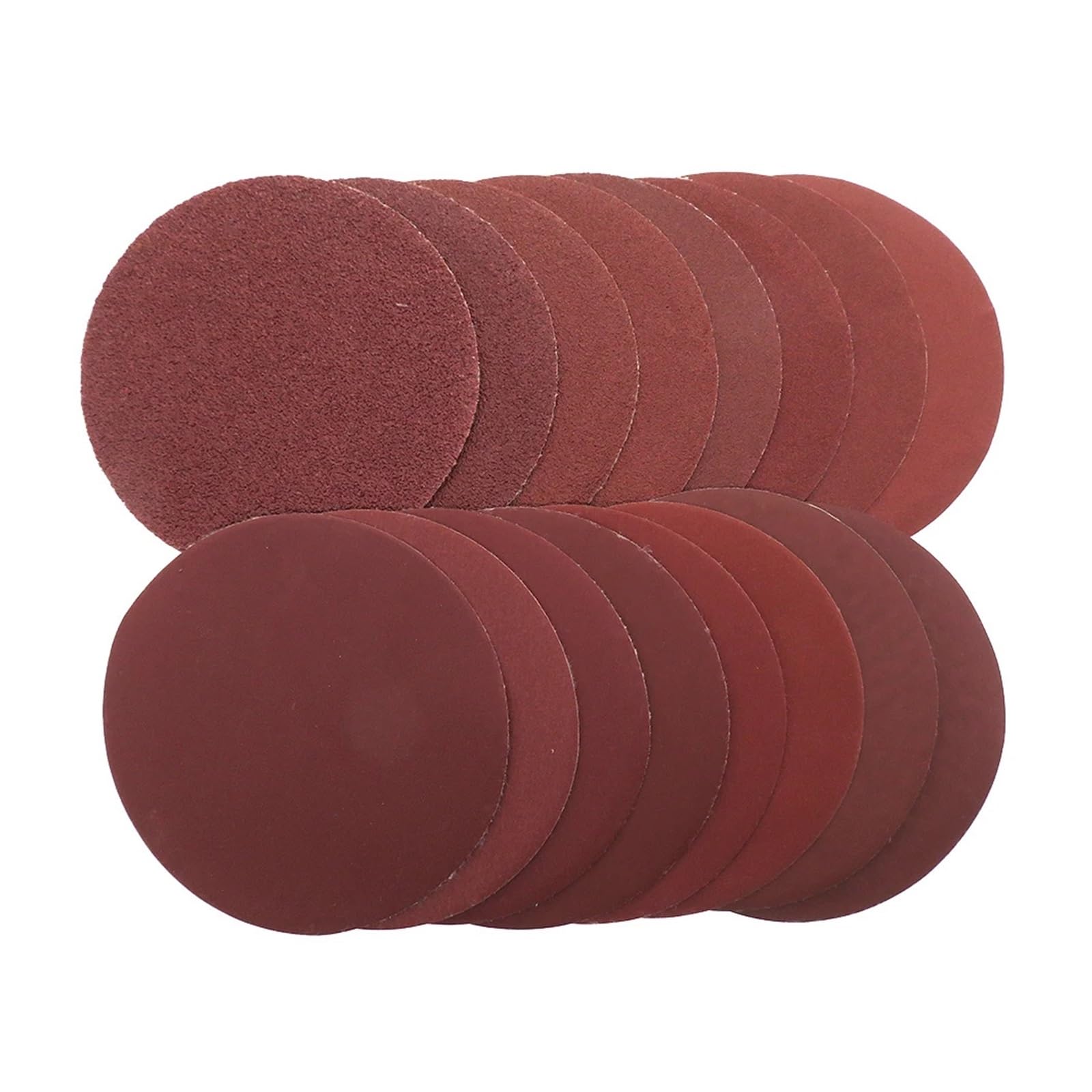 120 unids/set 5 pulgadas 125,0mm papel de lija bucle disco molienda carpintería herramienta pulido abrasivo for pulir Para Lijadora(Red-p150)