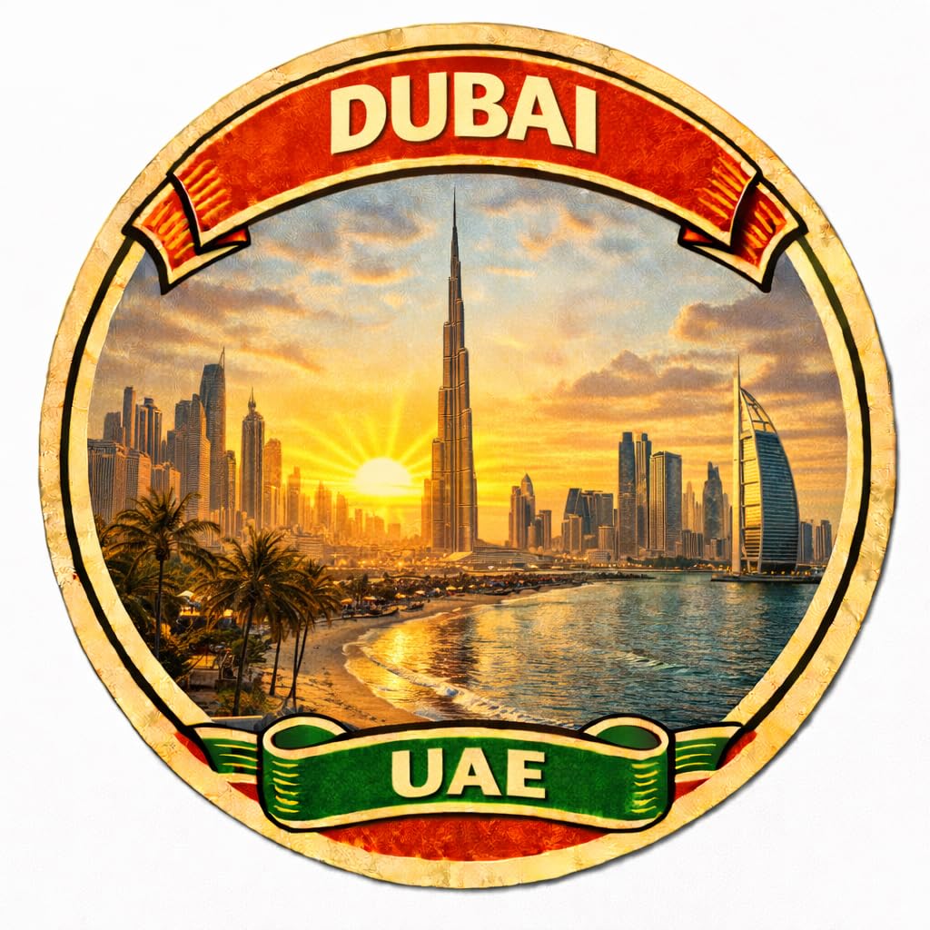 Dubai UAE Decorative Souvenir Fridge Magnet A0013