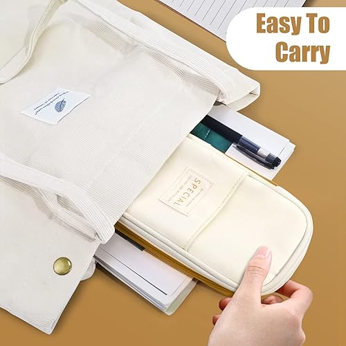 Miniatura 6 de Estuche de lápices de gran capacidad para lápices, bolsa de mano para bolígrafos, estuche escolar para adolescentes, niñas, niños, hombres, mujeres