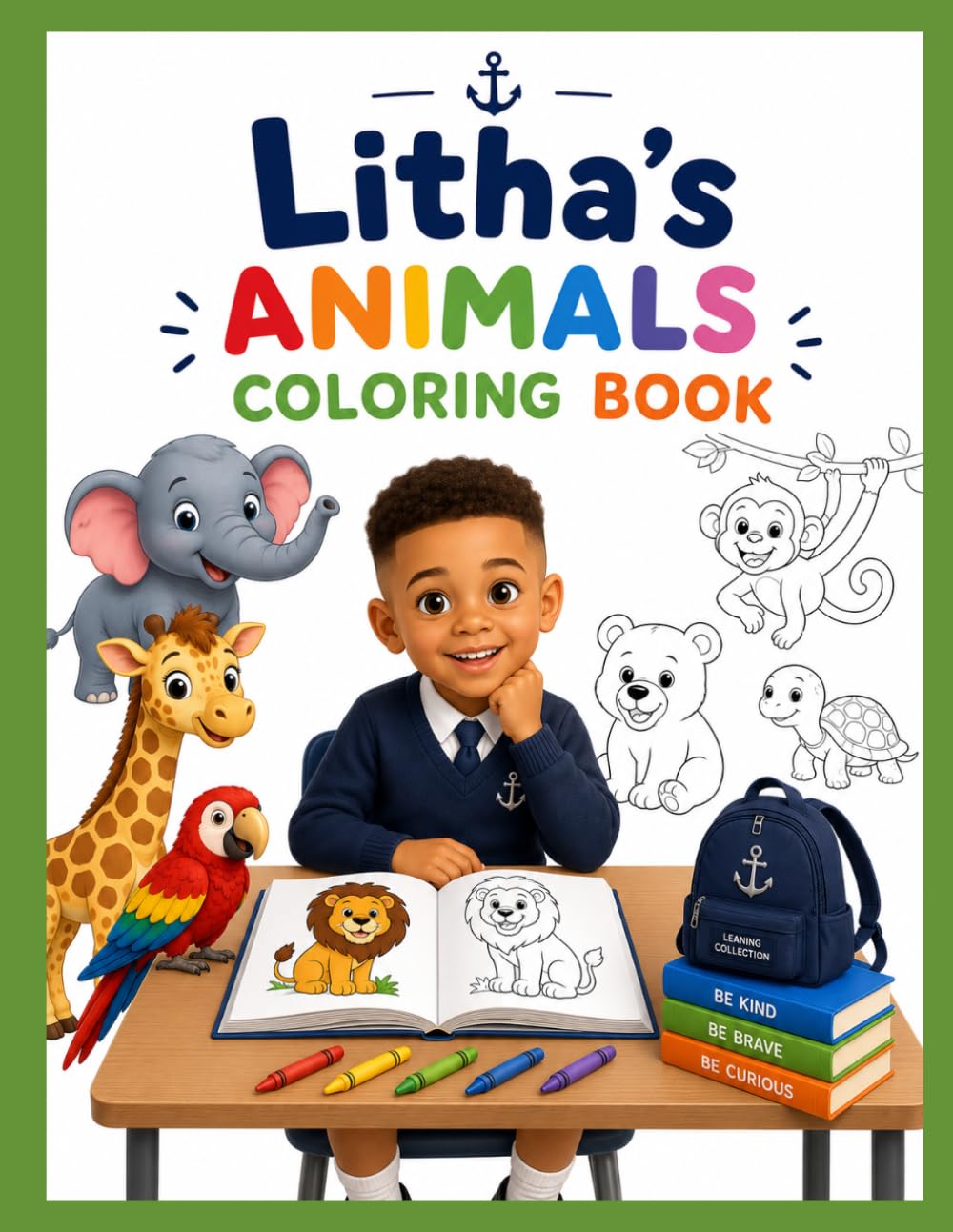 Litha's Animals Coloring Book: Learn and Have Fun