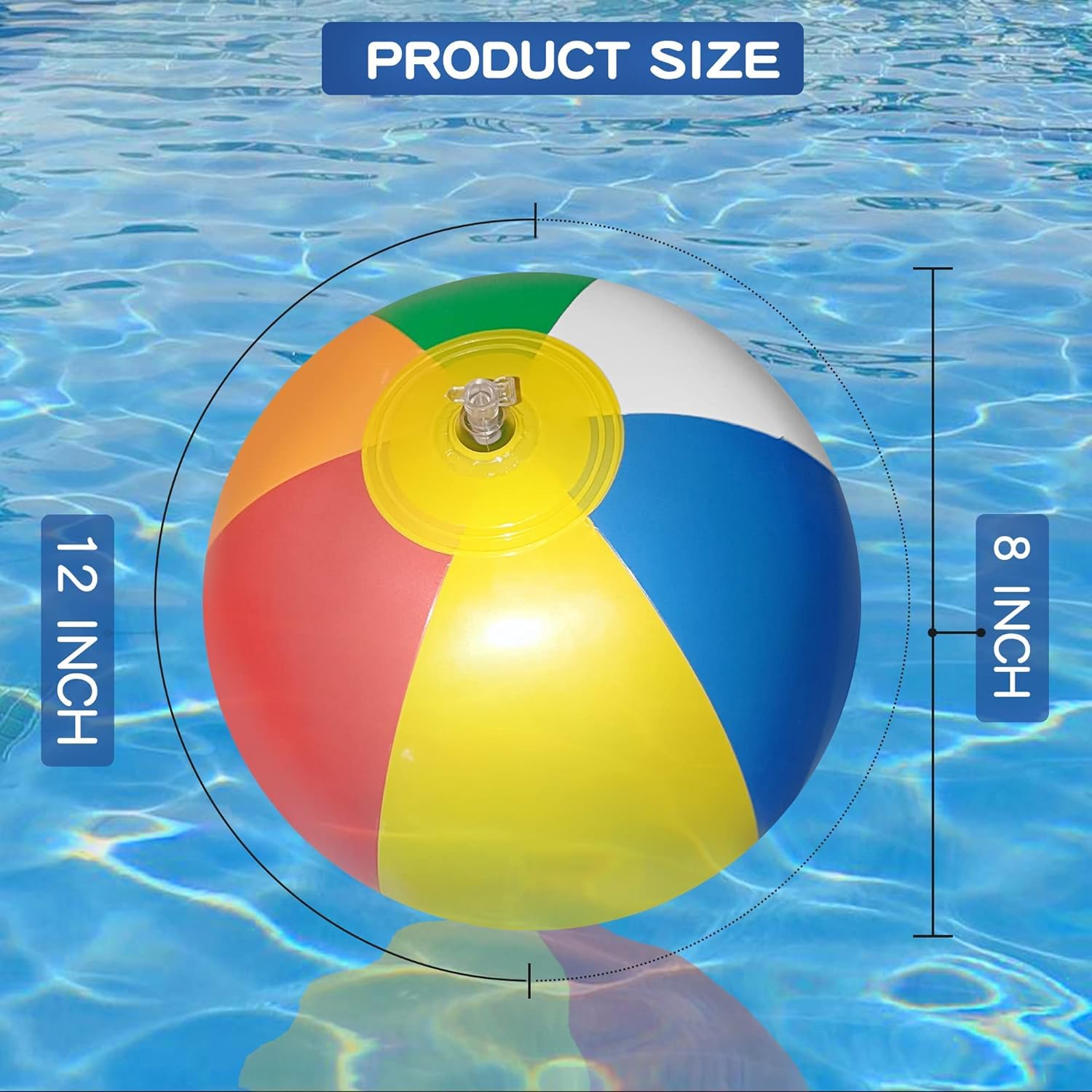 Zerodis Balle de Plage Gonflable en Tissu Nylon pour Enfants, Robuste