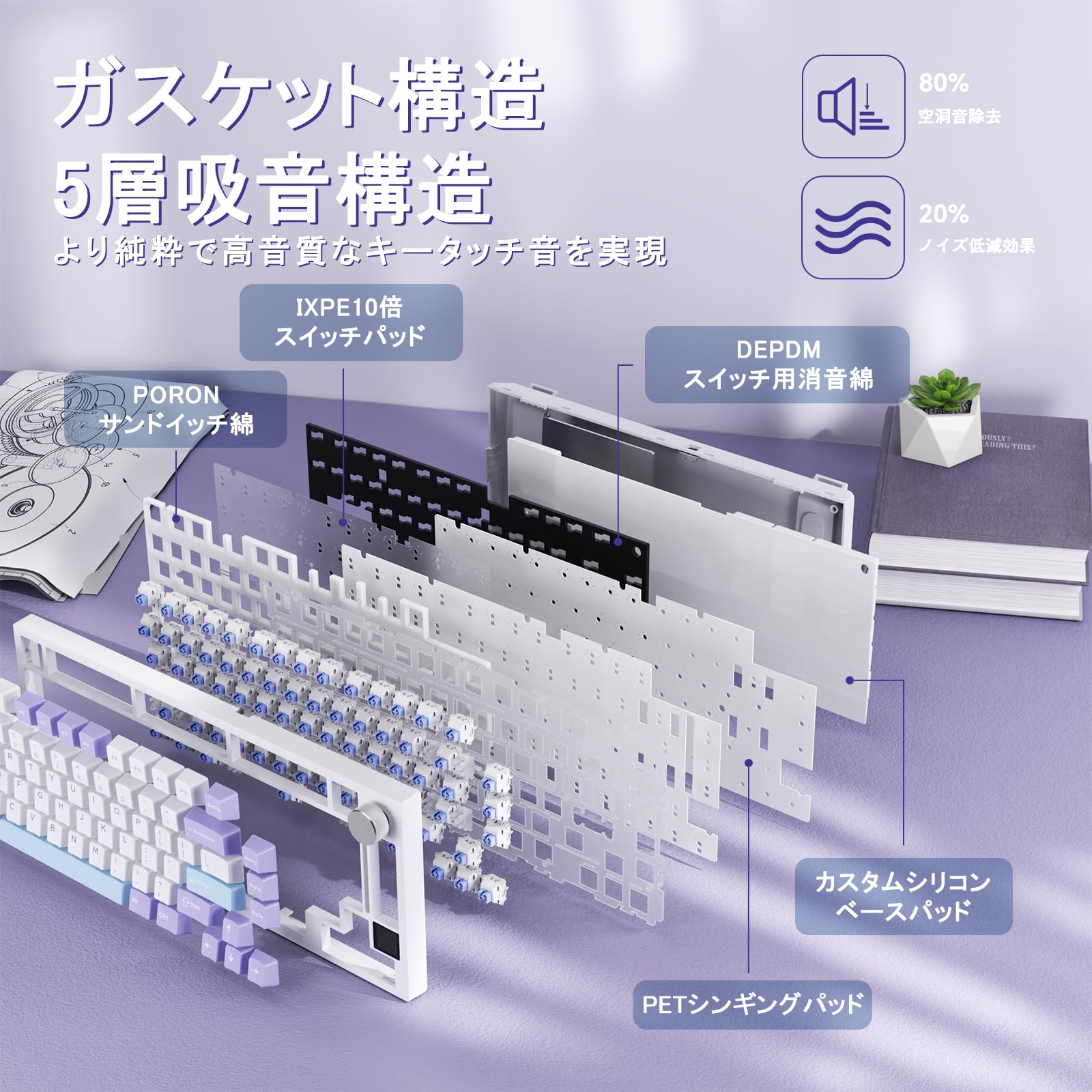 MAMBASNAKE × ATTACK X820 ULTRA キーボード Amazon | MAMBASNAKE×ATTACK SHARK X820ULTRA カスタム