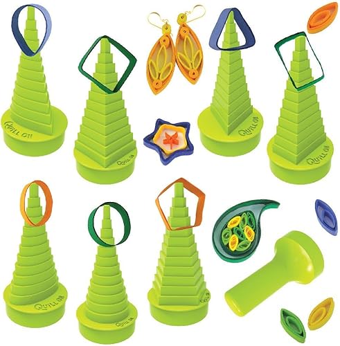 Herramienta para hacer filigranas de papel, la mejor herramienta para moldear con 7 torres de formas para hacer diseños en filigrana