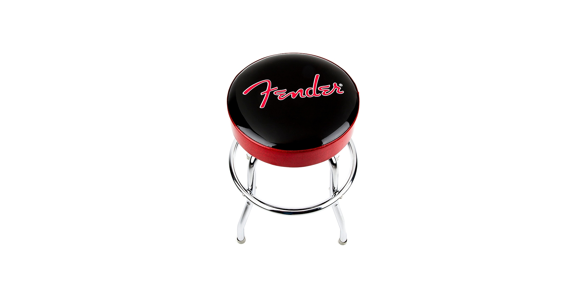 Amazon.com: Fender Red Sparkle Logo Swivel Barstool, Great
