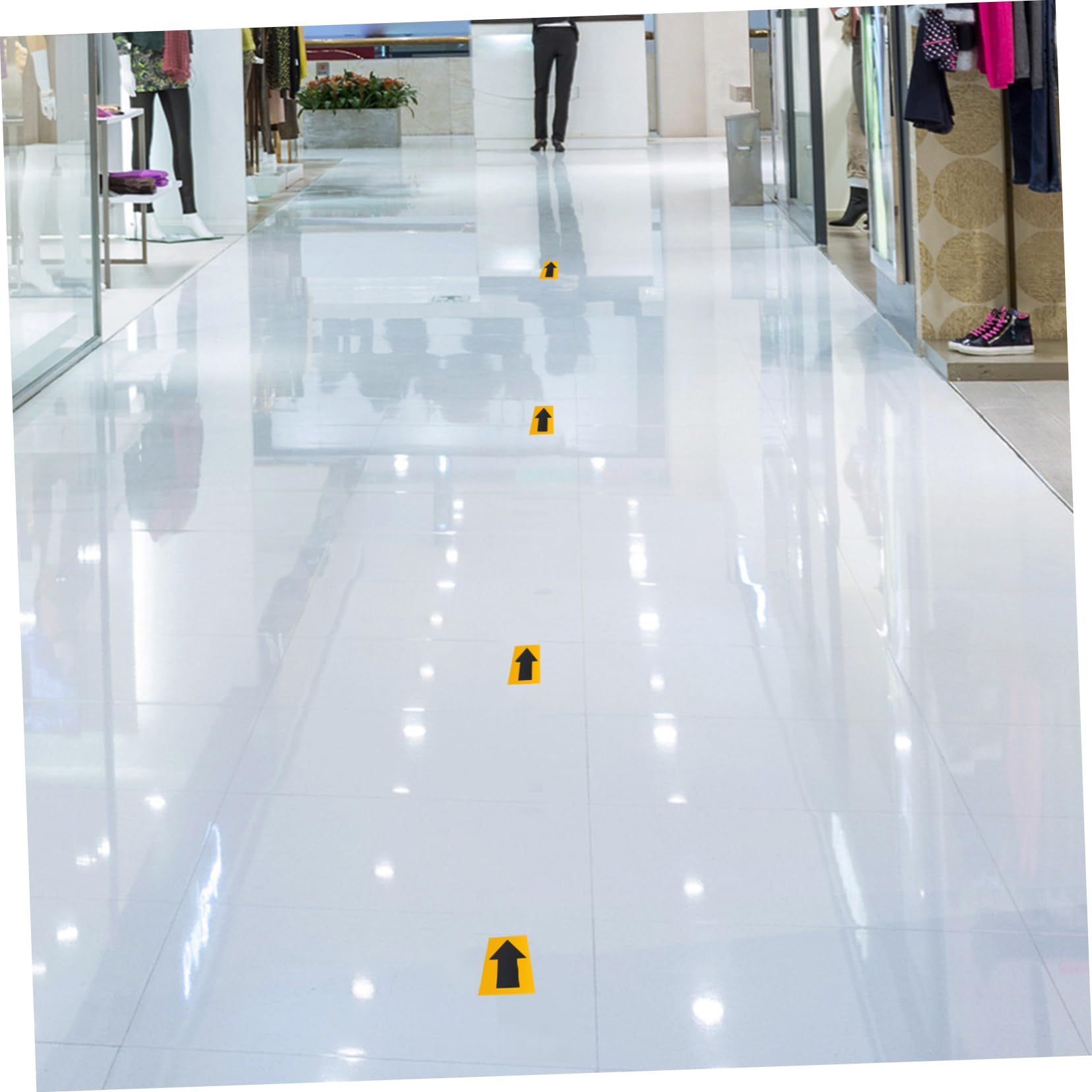 Ciieeo Pegatina y Negra Reflectante Indicadora Flecha Pvc Marcaje Fácil Conveniente de Usar Señalización para de Tuberías Entornos Industriales