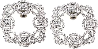 2016 New Removal Square Rhinestone Shoe Clips for Fashion Metal Decorati...