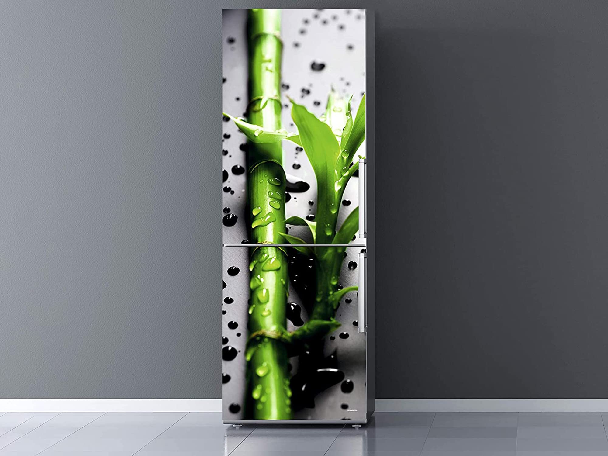 Vinilo para frigorífico de bambú Oedim de 200x70 cm con adhesivo resistente para cocina