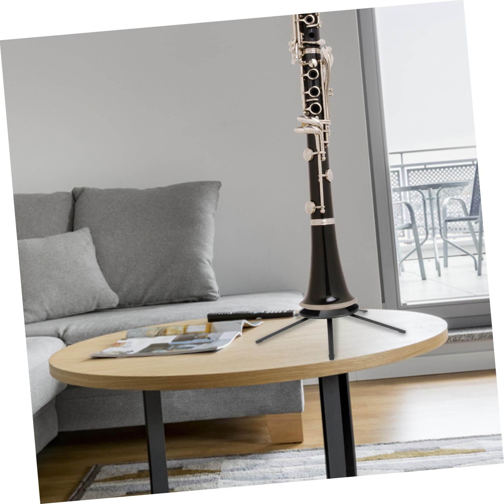 Levemolo Small Display Rack Trumpet Instrument Stand Metal Trumpet Holder for Musician Stable and Durable