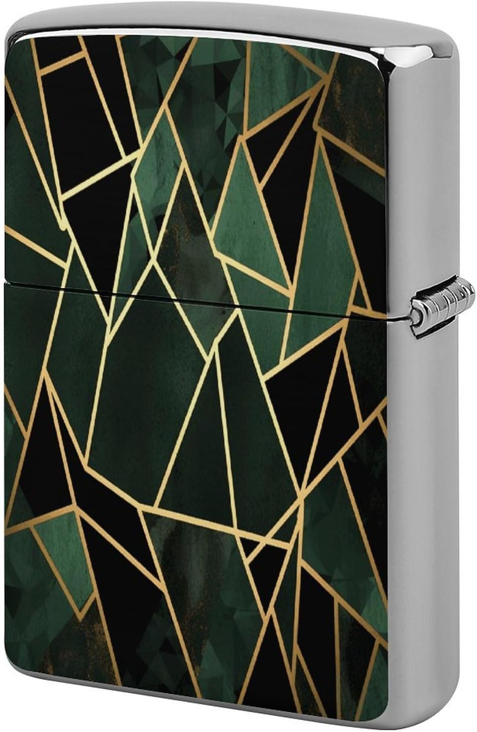 Black and Gold Geometric Lighter Case Cover Lighter Shell