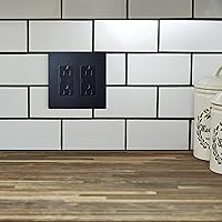 Vista 7 de Pass & Seymour RWP26WCC10 - Plato de pared, plástico, 0.04 onzas (1 gramo), color blanco, RWP262GCC6