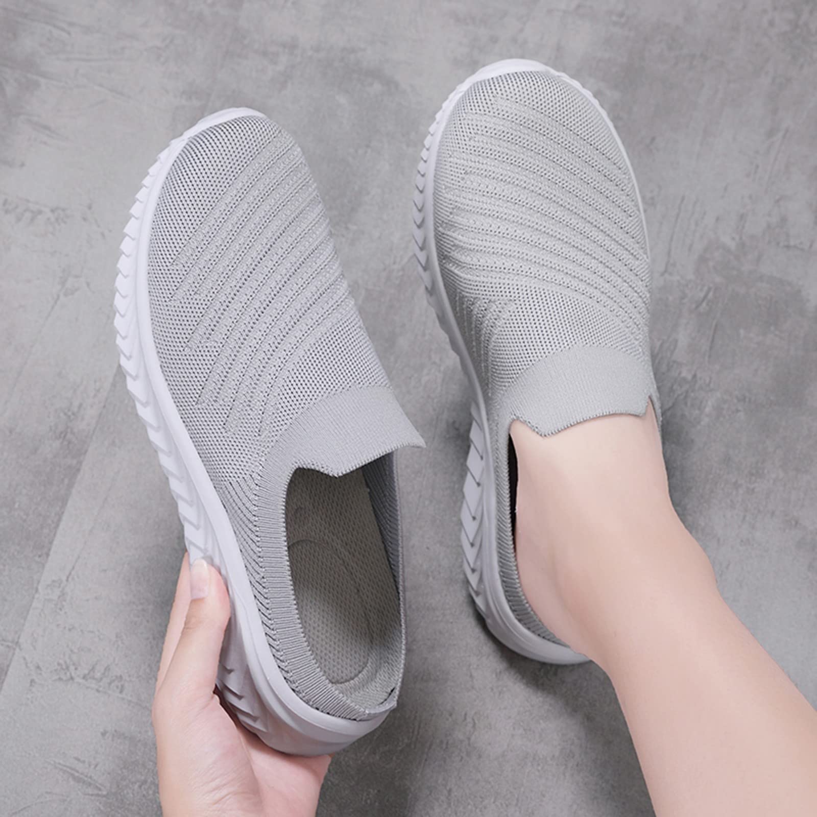 Generisch Zoccoli da donna chiusi, estivi, con plantare, slip-on | Pantofole ortopediche, traspiranti, comode, per esterni, leggere, da giardino, extra larghe sul retro