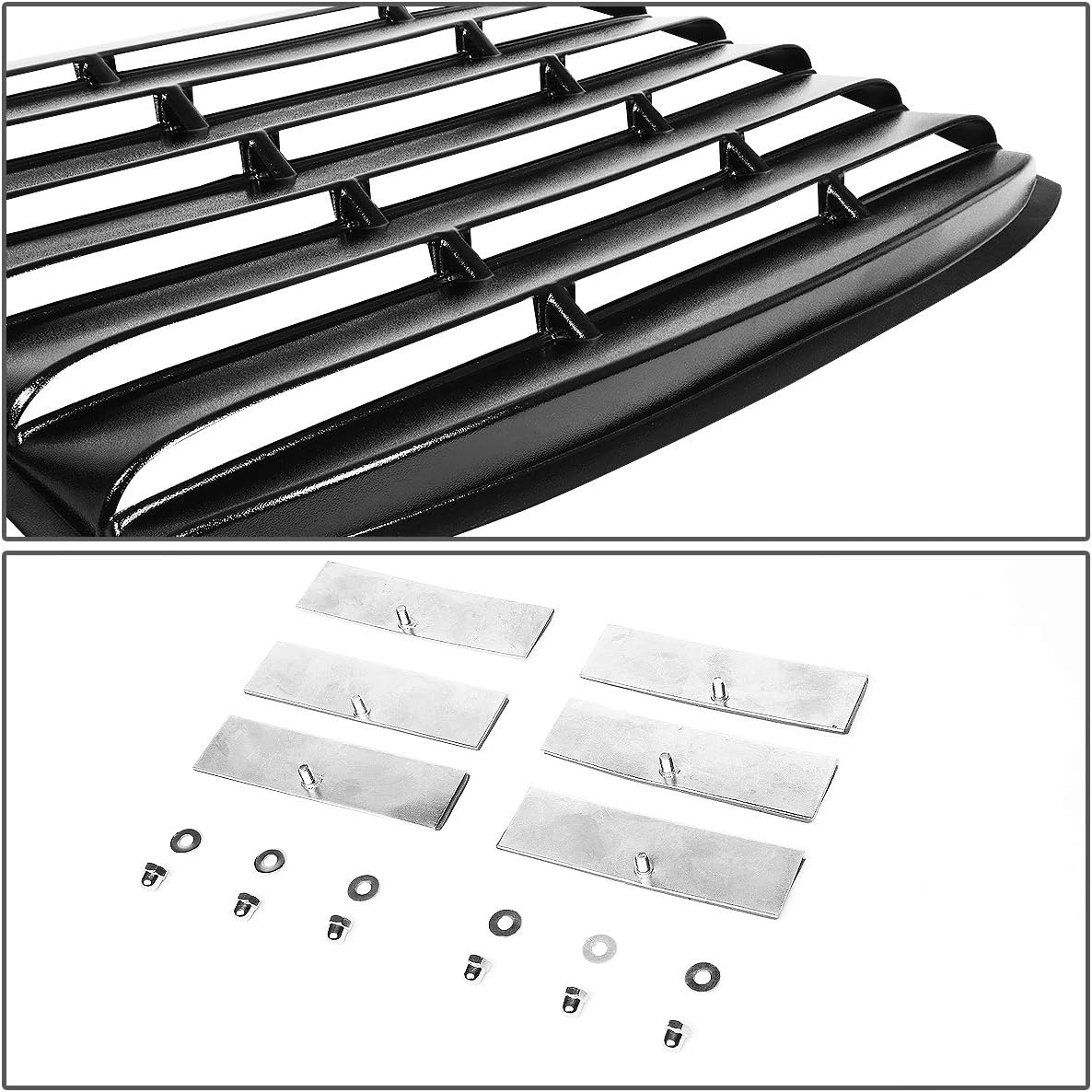 Auto Dynasty Rear Window ABS Vent Louver Style Windshield Sun Shade Cover Compatible with Dodge Charger 06-10