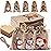 Homum 25 Pcs Christmas Burlap Gift Bags with Drawstring and Tags - 4x6 Inch Tiny Small Gift Bags for Xmas Candy and Christmas Supplies