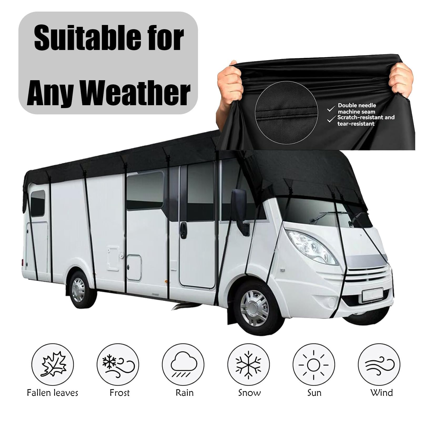 Copertura per tetto camper resistente, impermeabile, protezione solare e invernale per rimorchi da viaggio e camper