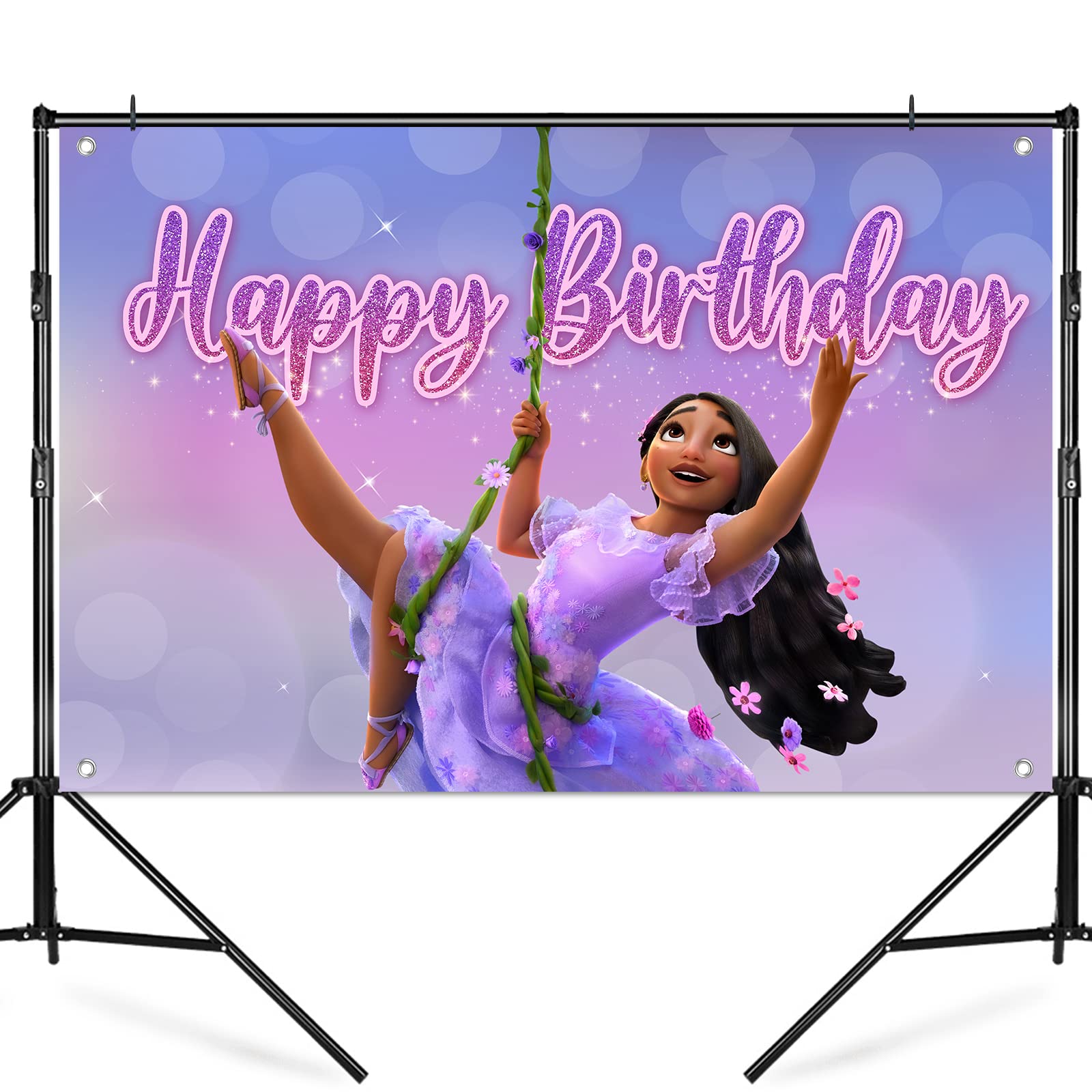 Buy Encanto Birthday Party Supplies, Happy Birthday Backdrop for