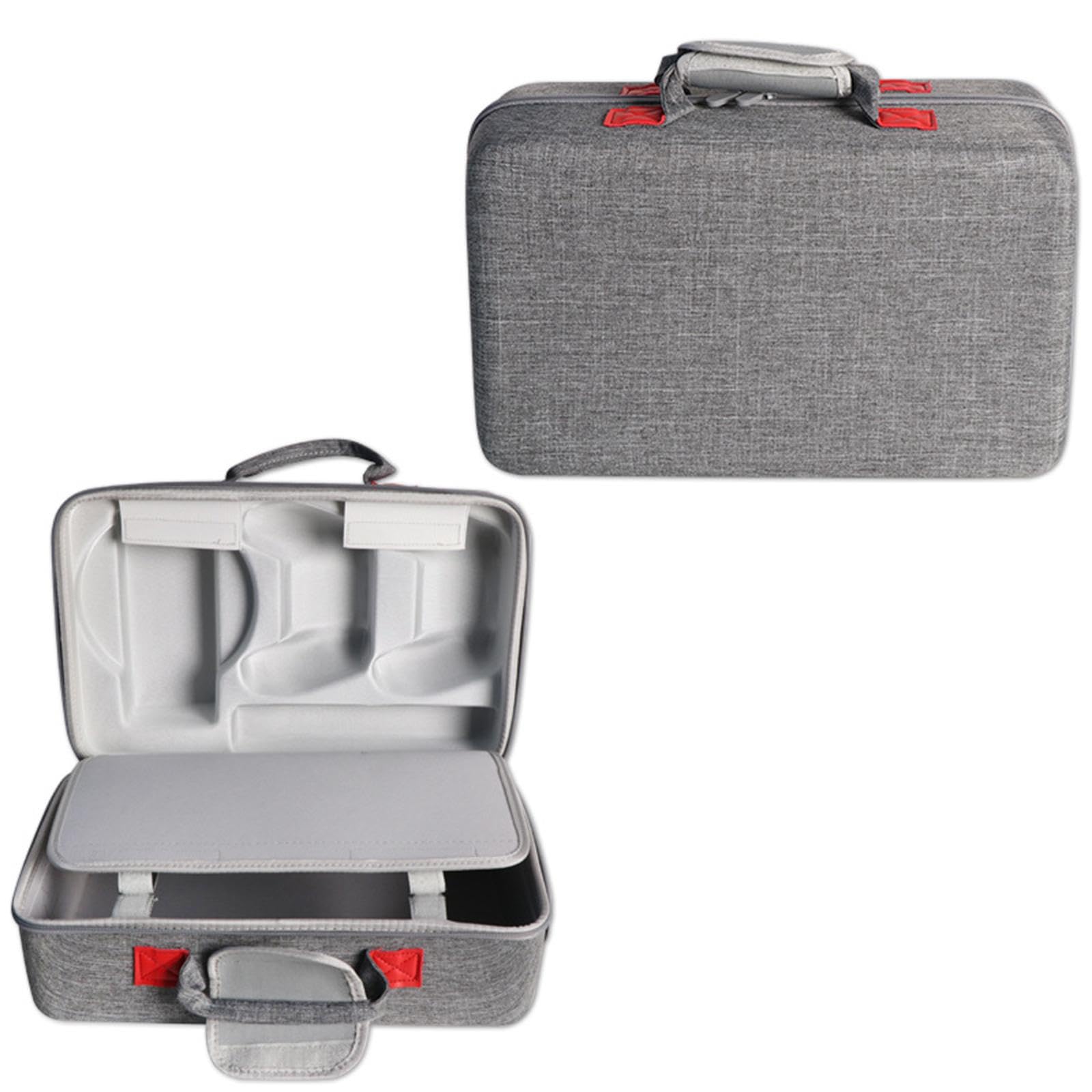 Estuche rígido de EVA para Consola de Juegos, Bolsa de Viaje portátil, Funda Protectora para Auriculares, Cables de Carga y mandos, Gris