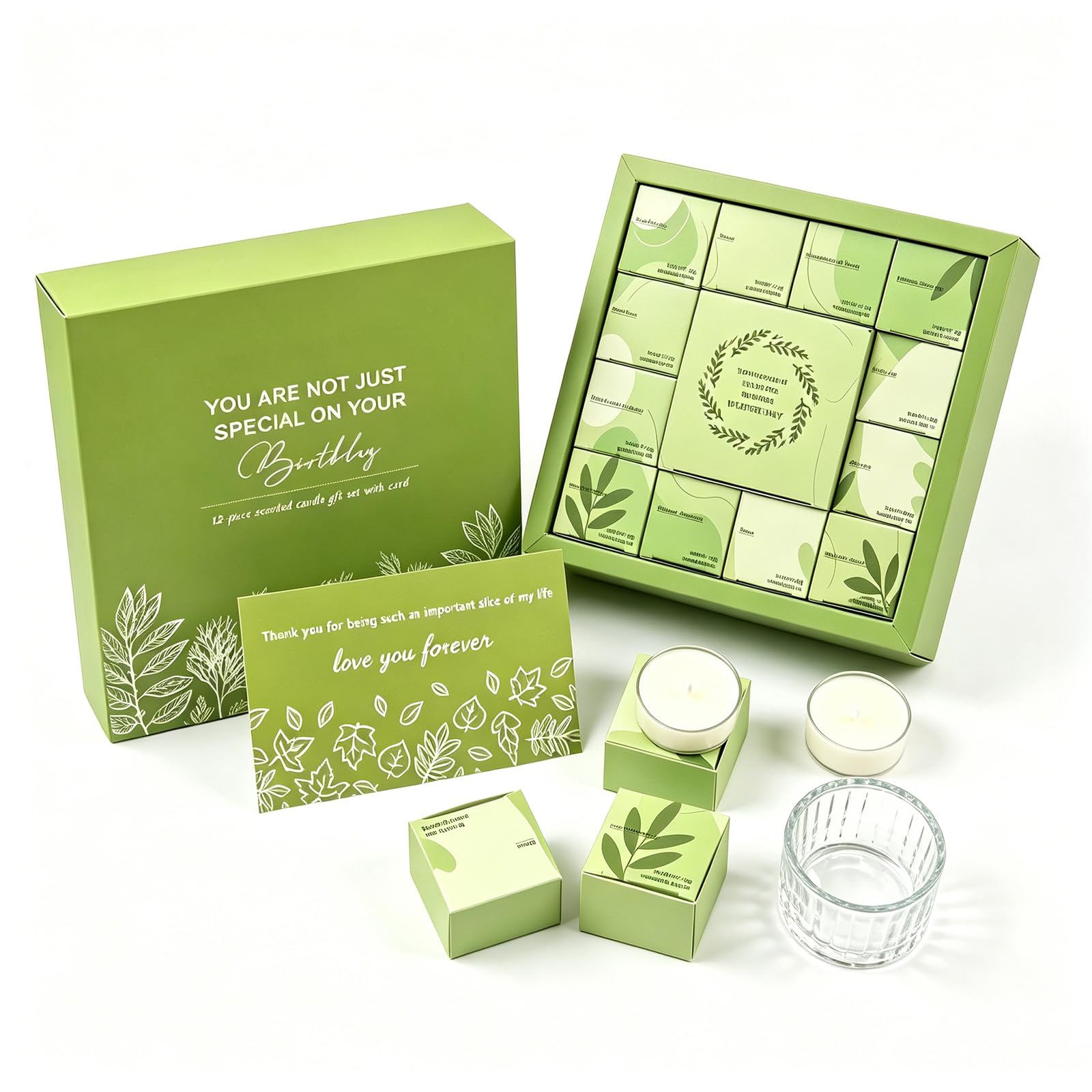 Aouppert 12 Scented Candles Gift Set for Women, Stress Relief Relaxation