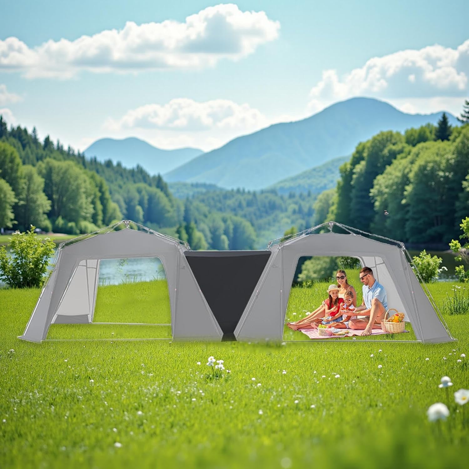 商用キャノピーテント - 簡単に設置可能 ポータブル - 簡単 ビーチ テント,ウェディング イベント バーベキュー 庭 デッキ ガ