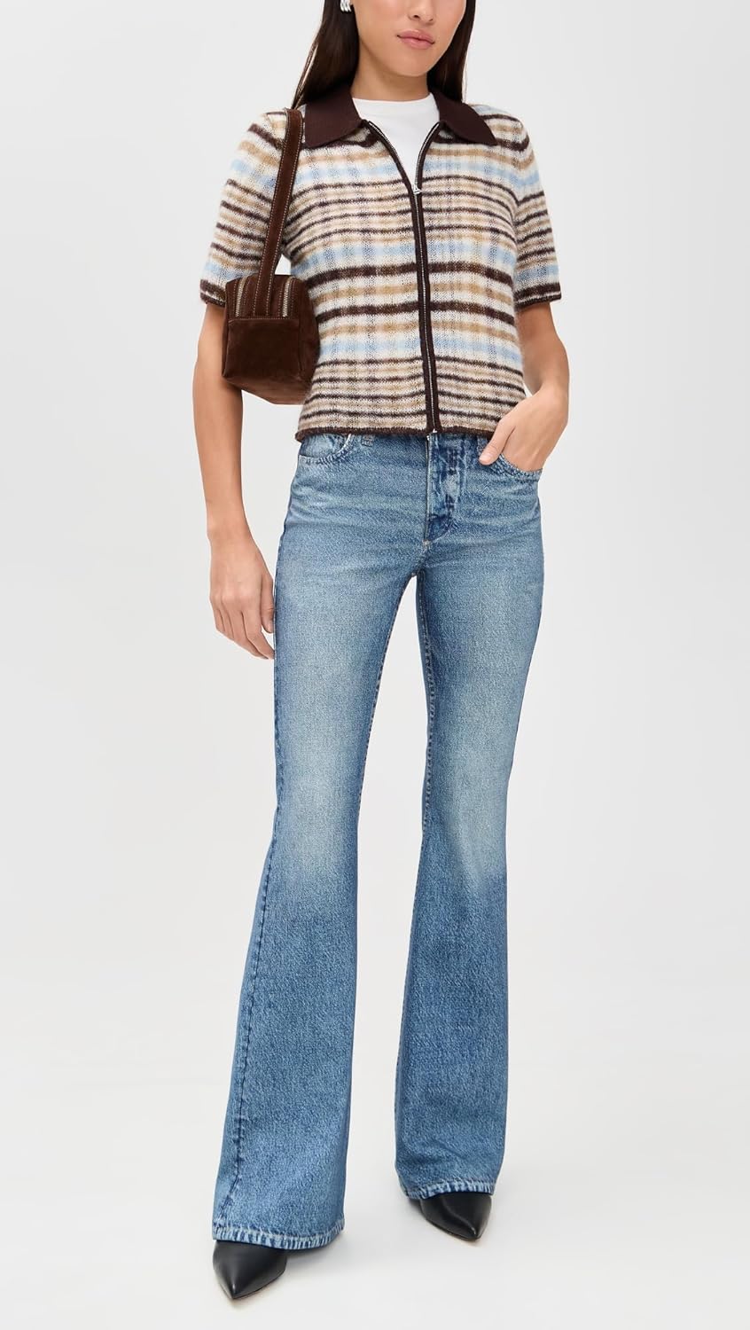 rag & bone Women's Miramar Ponte Dahlia Full Length Jeans - Image 5