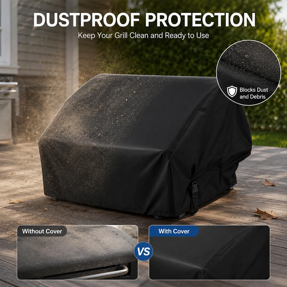 Cubierta Barbacoa para Grandhall Elite G5 Built-In 2018–2026, Protector Barbacoa Resistente Intemperie Antipolvo Cubierta Superior Integrada