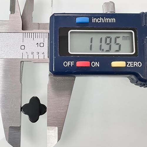 Miniatura 6 de Black Onyx Clover Necklace for Women, Black Onyx Clover Bead on Sterling Silver Necklace Chain, Good Luck Charm Layering Choker Necklace