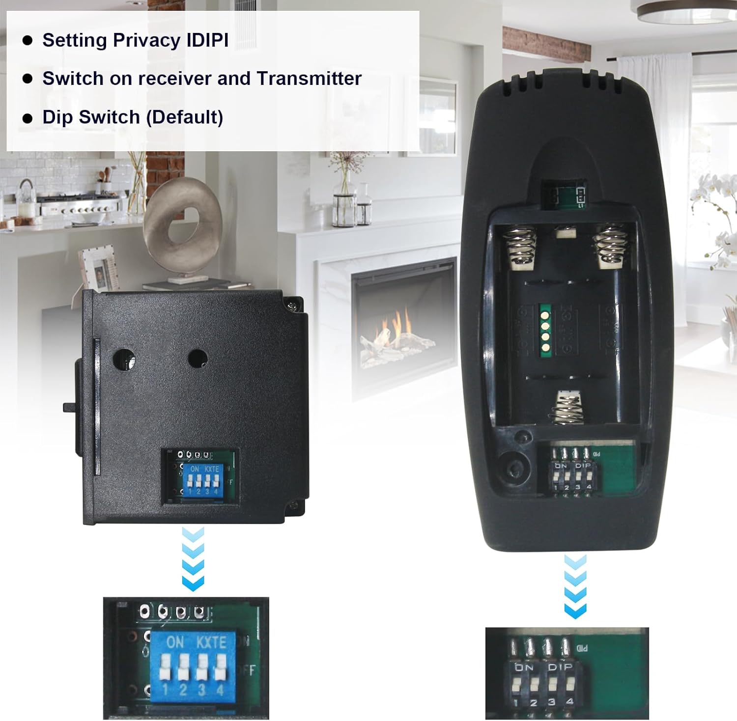 Gas Fireplace Remote Control Kit RCST, for Millivolt Thermostatic Gas Valve On/Off, Compatible with Ambient, Majestic, Monessen, Vermont Castings Gas Valve Fireplaces and Stoves, 5 Year Warranty