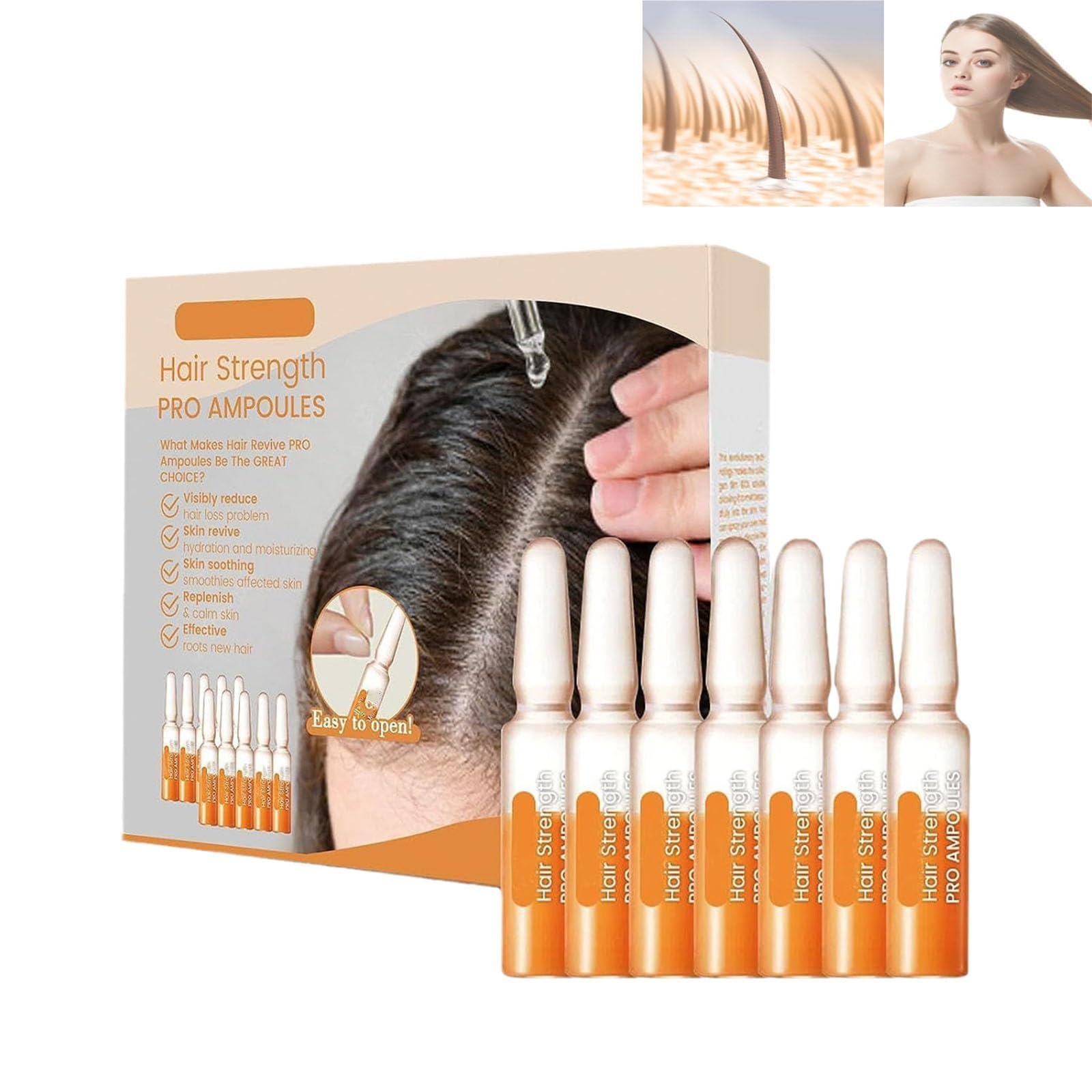 Liascy FINAS Ampollas para el crecimiento del cabello, ampollas para el crecimiento del cabello, biotina, suero de crecimiento del cabello, ampollas de crecimiento del cabello para adelgazamiento del