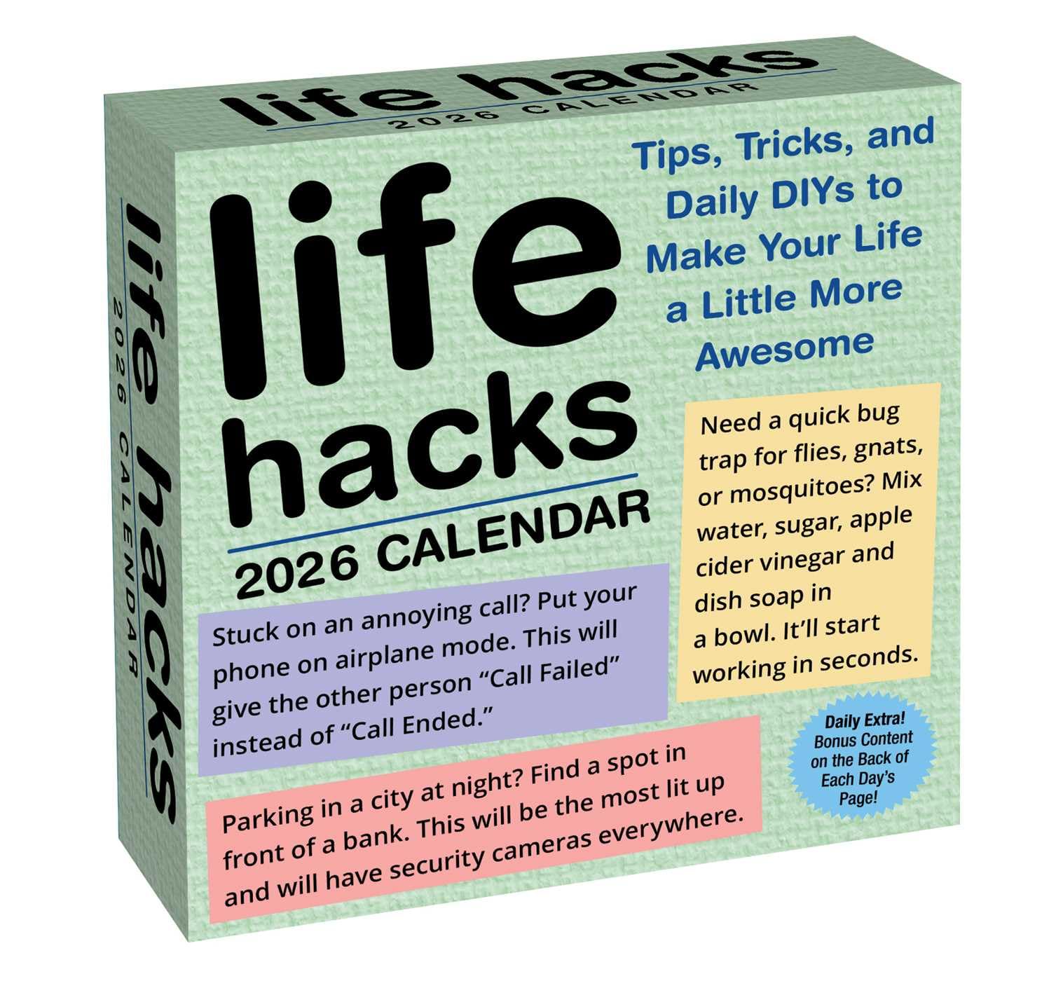 Andrews McMeel Publishing Day-To-Day Calendar Life Hacks 2026