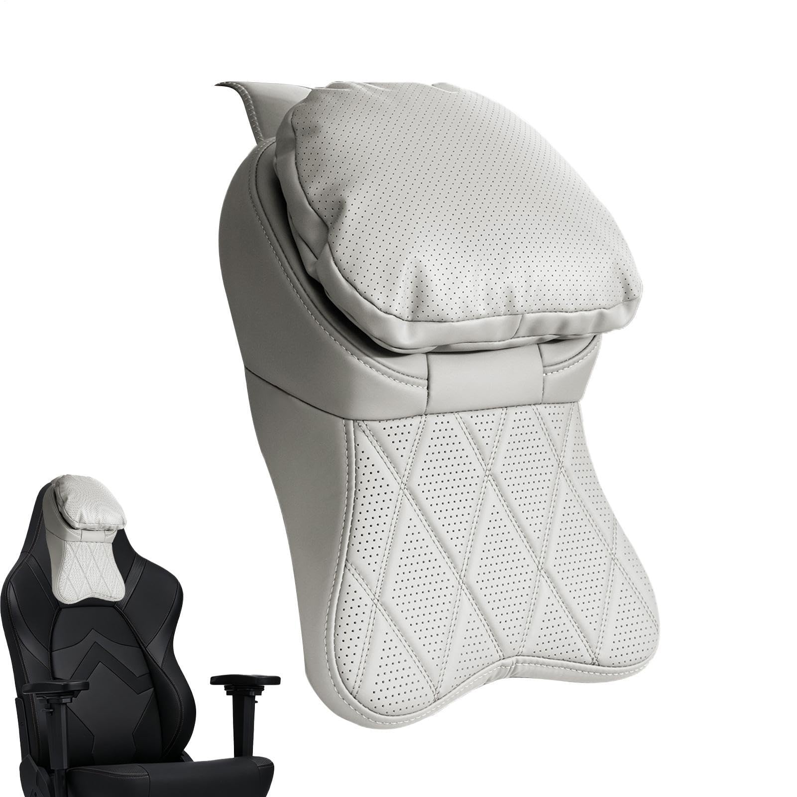 Reposacabezas Ergonómico para Coche Cojín Ergonómico Con Correa Ajustable | Cojín Reposacabezas para Automóvil para Oficina Conducción Viajes y Desplazamientos en Camión Avión