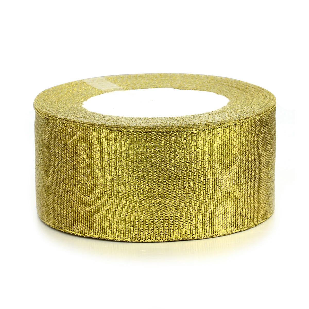 VICIYOO 25Yards Glitter Satin Ribbon Crafts for Wedding Decorative DIY Organza Ribbons Bow Gift Supplies