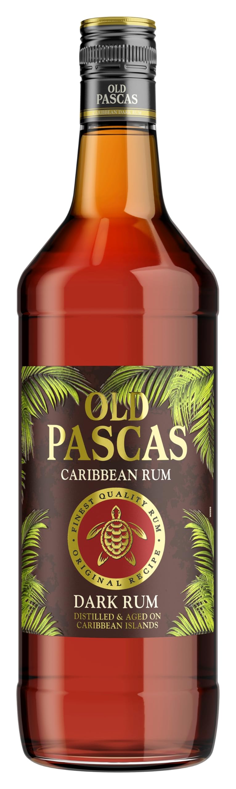 Old Pascas Barbados Dark Rum, 1 l (1er Pack)