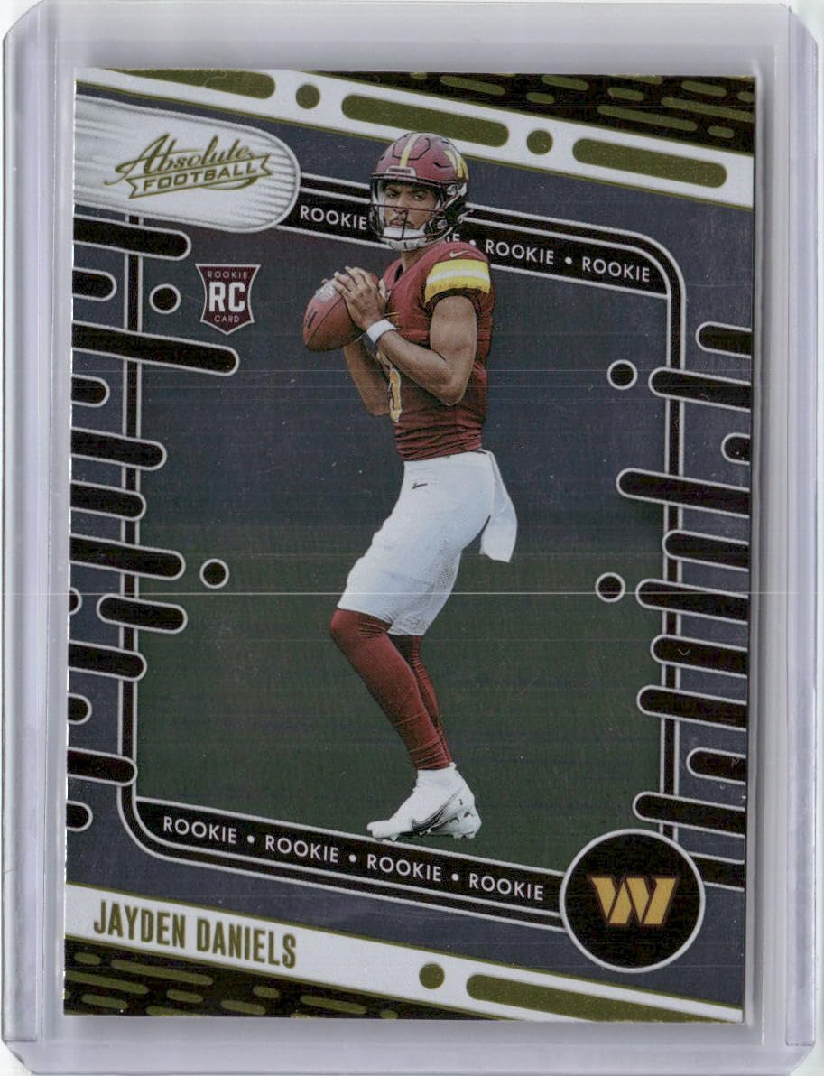 Vintage 2024 Panini Absolute Gold Foil Jayden Daniels #102 Rookie RC Football Card