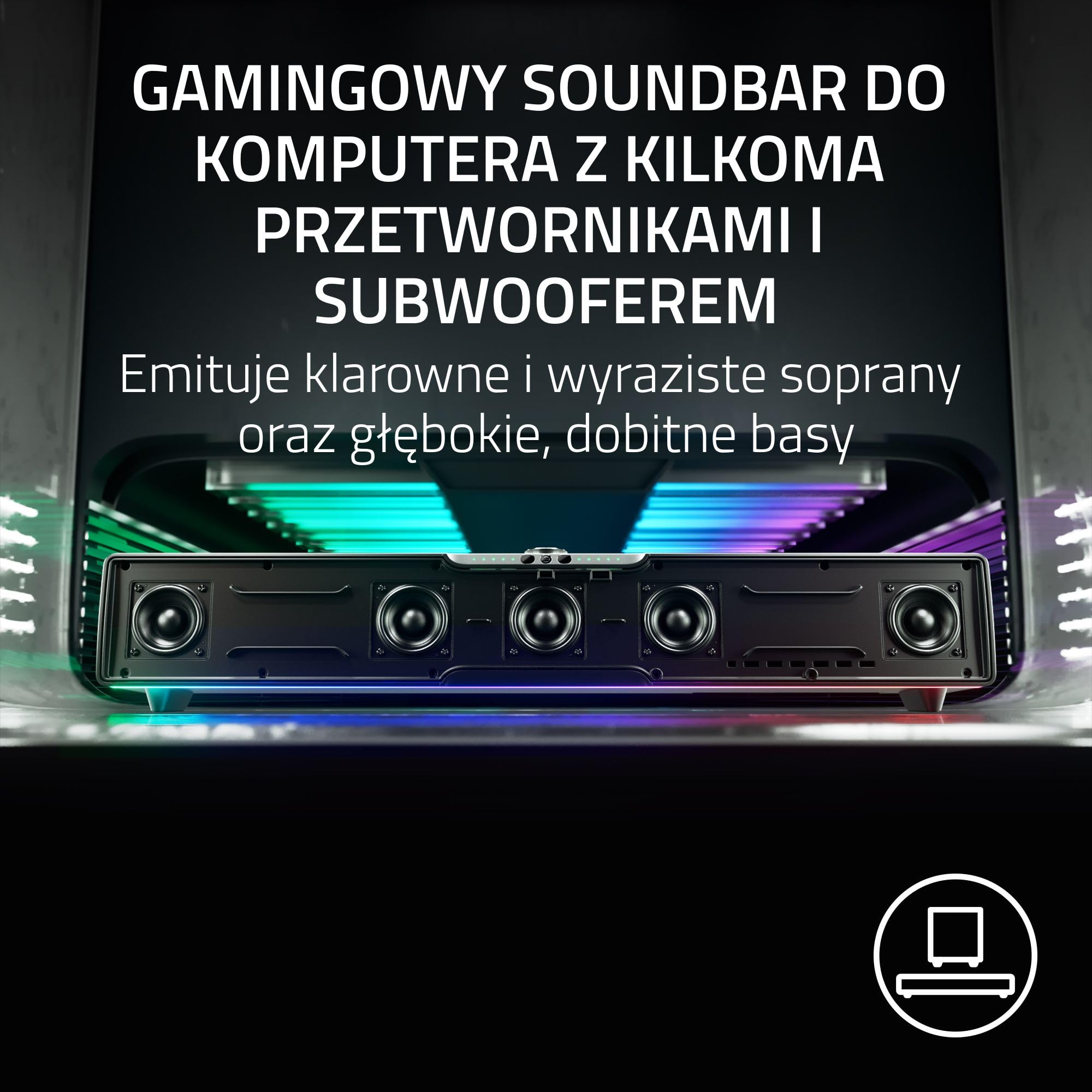 Leviathan V2 Pro - Soundbar z subwooferem do gier PC (THX