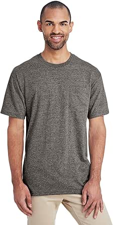 Gildan. Graphite Heather. L. H000. 00191675095566