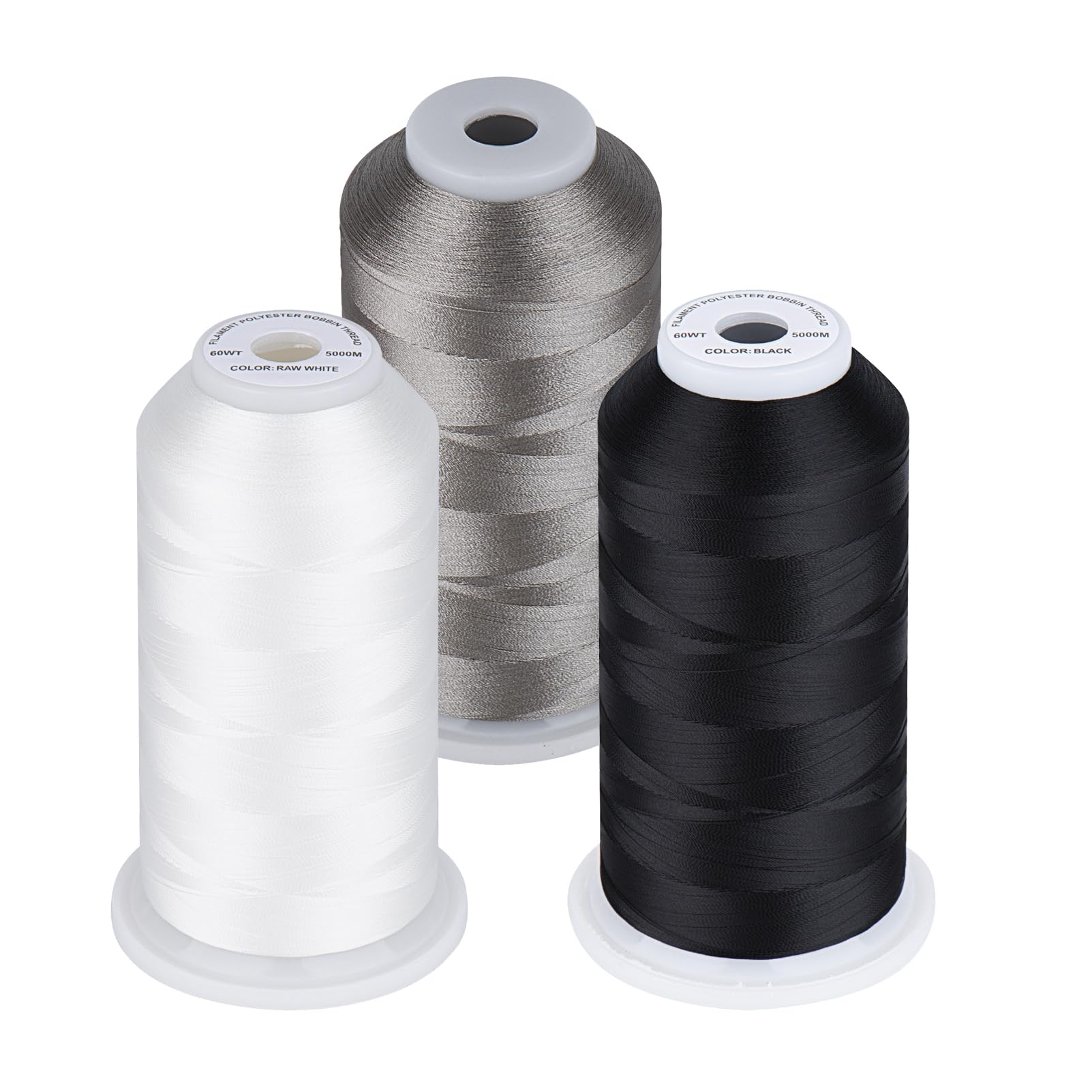 Fil à broder machine 60 WT bobine 5000m pour couture et customisation textile
