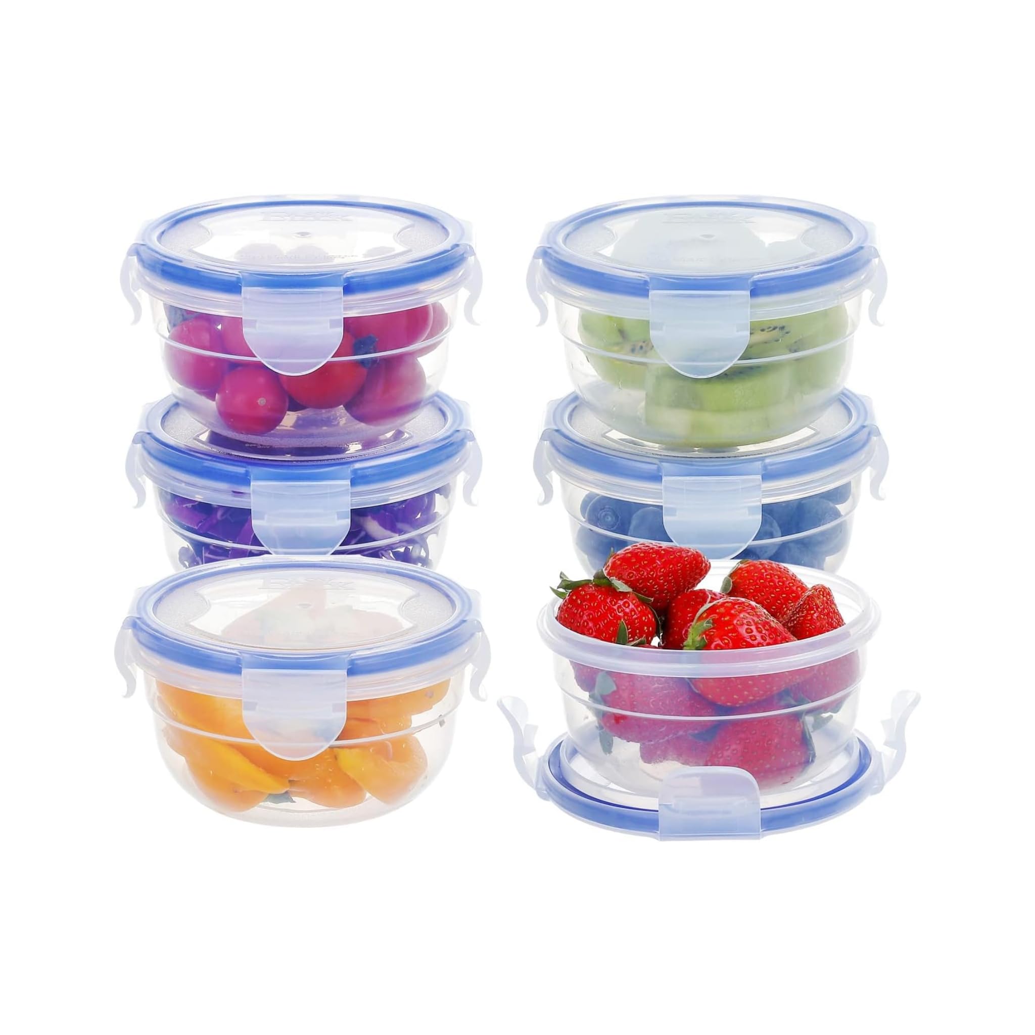 - KIGI 10oz Round Plastic Food Storage Containers with Lids, Airtight Leak-Proof Small Bowls for Meal Prep, Snacks, Puree, Leftovers, Soup and Salad Dressing, Microwave, Diswasher & Freezer Safe- 6 Pack