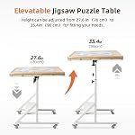 Becko US 1500 Pieces Tilting & Rotating Puzzle Table with Drawers & Cover, Foldaway & Portable Puzzle Board with Tilt & Height Adjustments, Easy to Move, for 1500 Pieces Jigsaw Puzzles