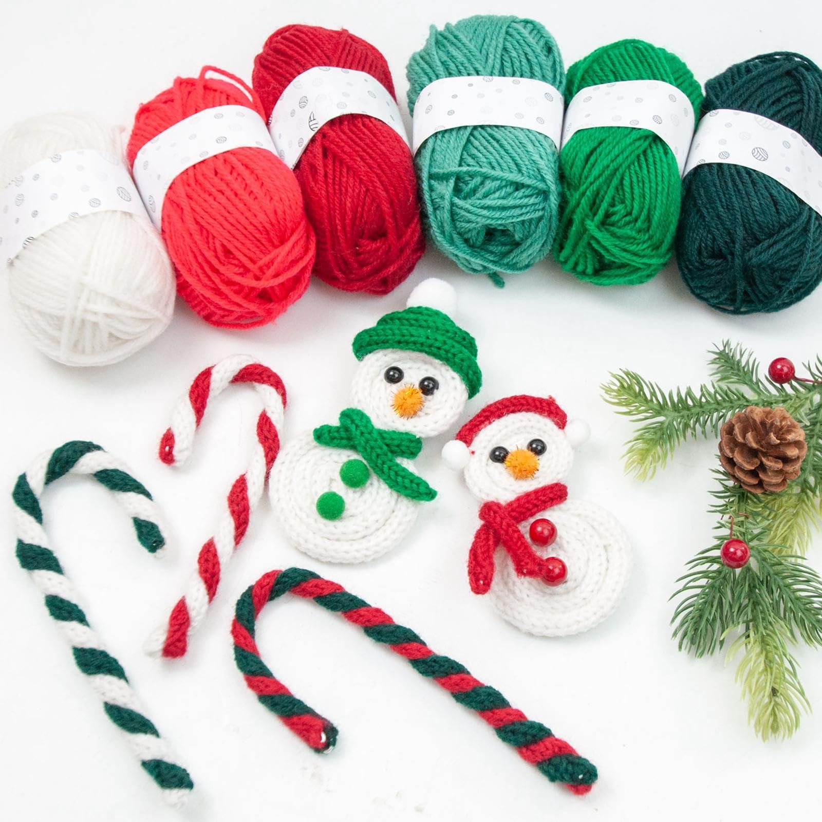 6 Pezzi Manuale Spool Knitter Accessori Filo Mini Telaio Maglia Macchina Tessitura Manuale Adatto per Artigianato Regalo Lavori Creativi CAS, 6 Colori Filato Verde