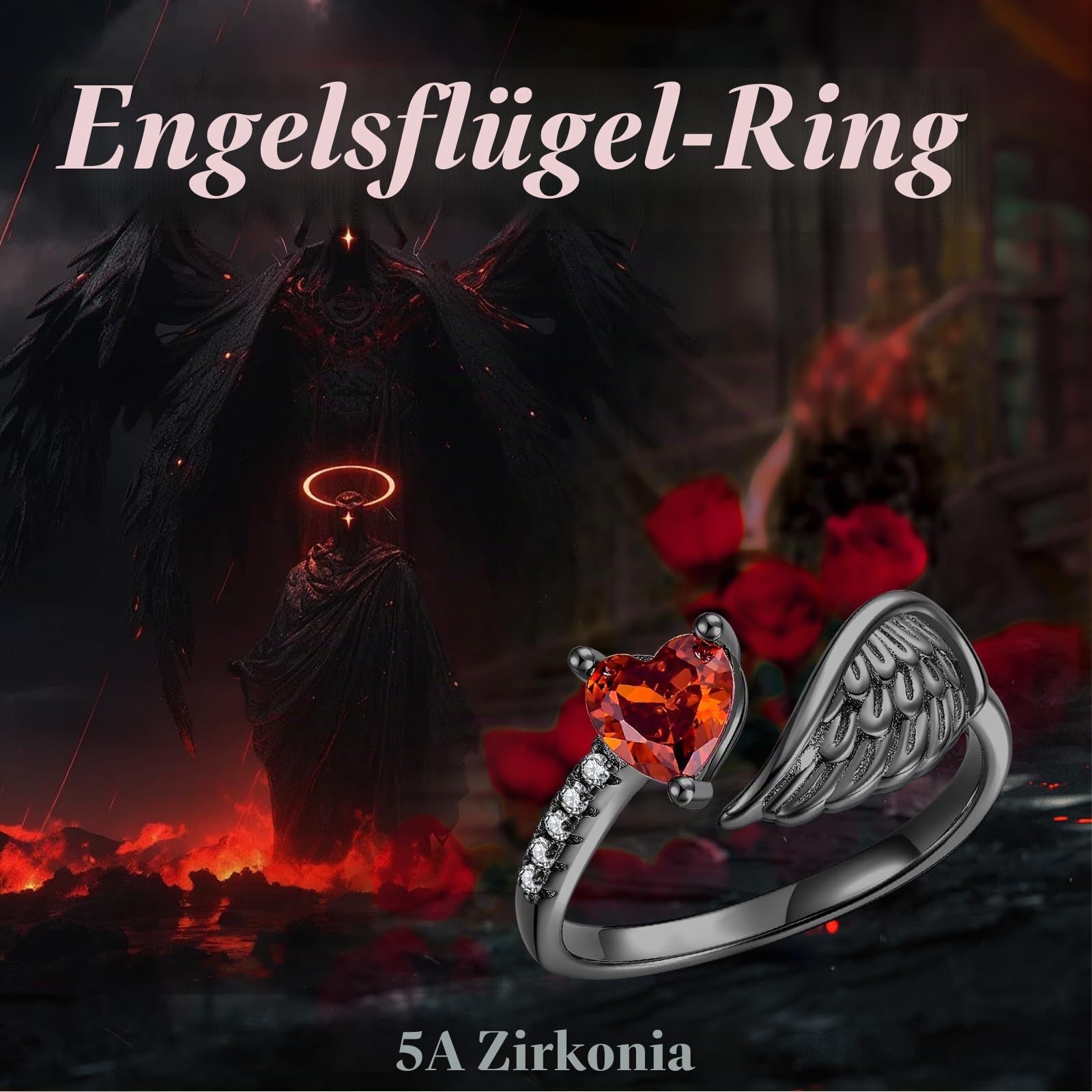 Offener Ring Damen 925 Sterling Silber Verstellbarer Ring Sonnenblumen-/Türkisfeder-/Engelsflügel Ring Hypoallergener Valentinstag Schmuck Geschenk für Ehefrau, Freundin, Tochter und Großmutter