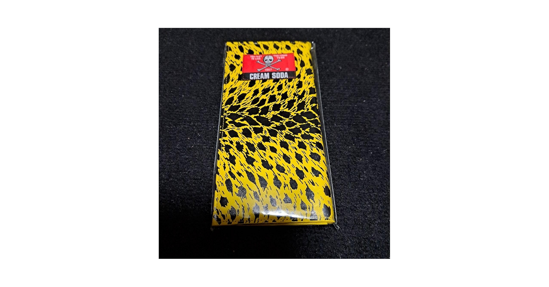 Amazon.co.jp: レア クリームソーダ 財布 ヒョウ柄 イエロー