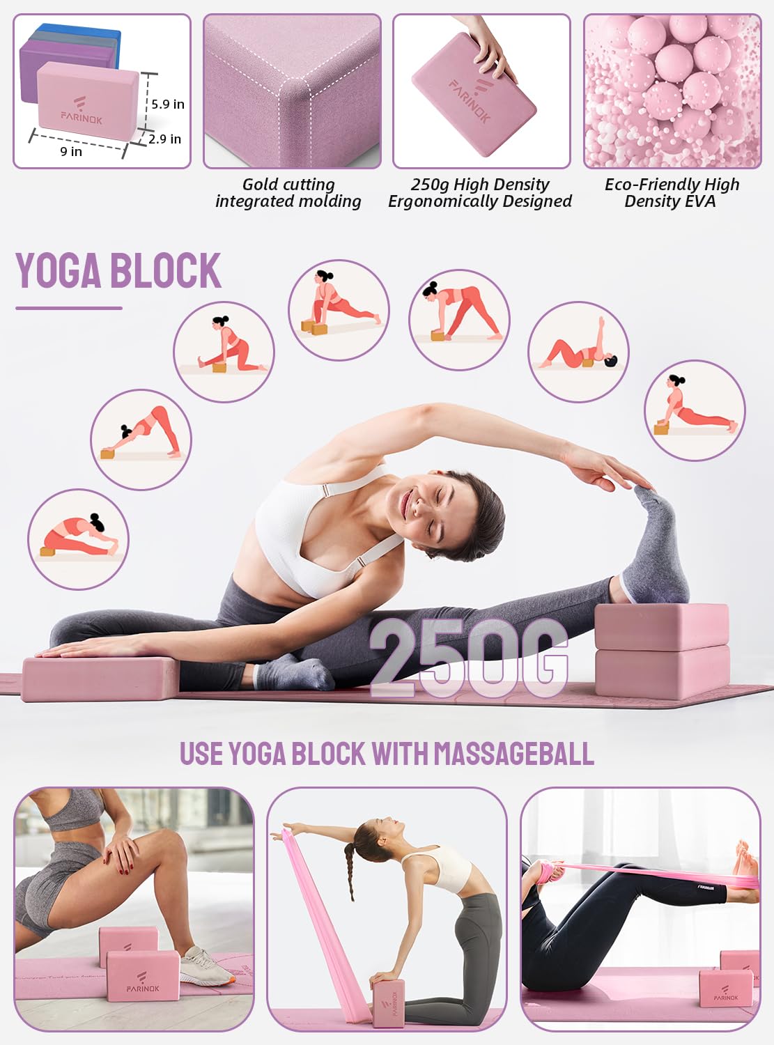Mat Set Equilibrio de Yoga, Unisex